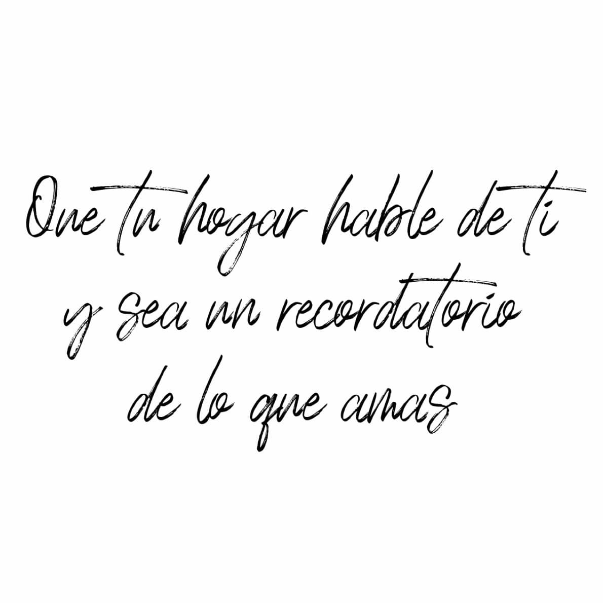 frase hogar y vida